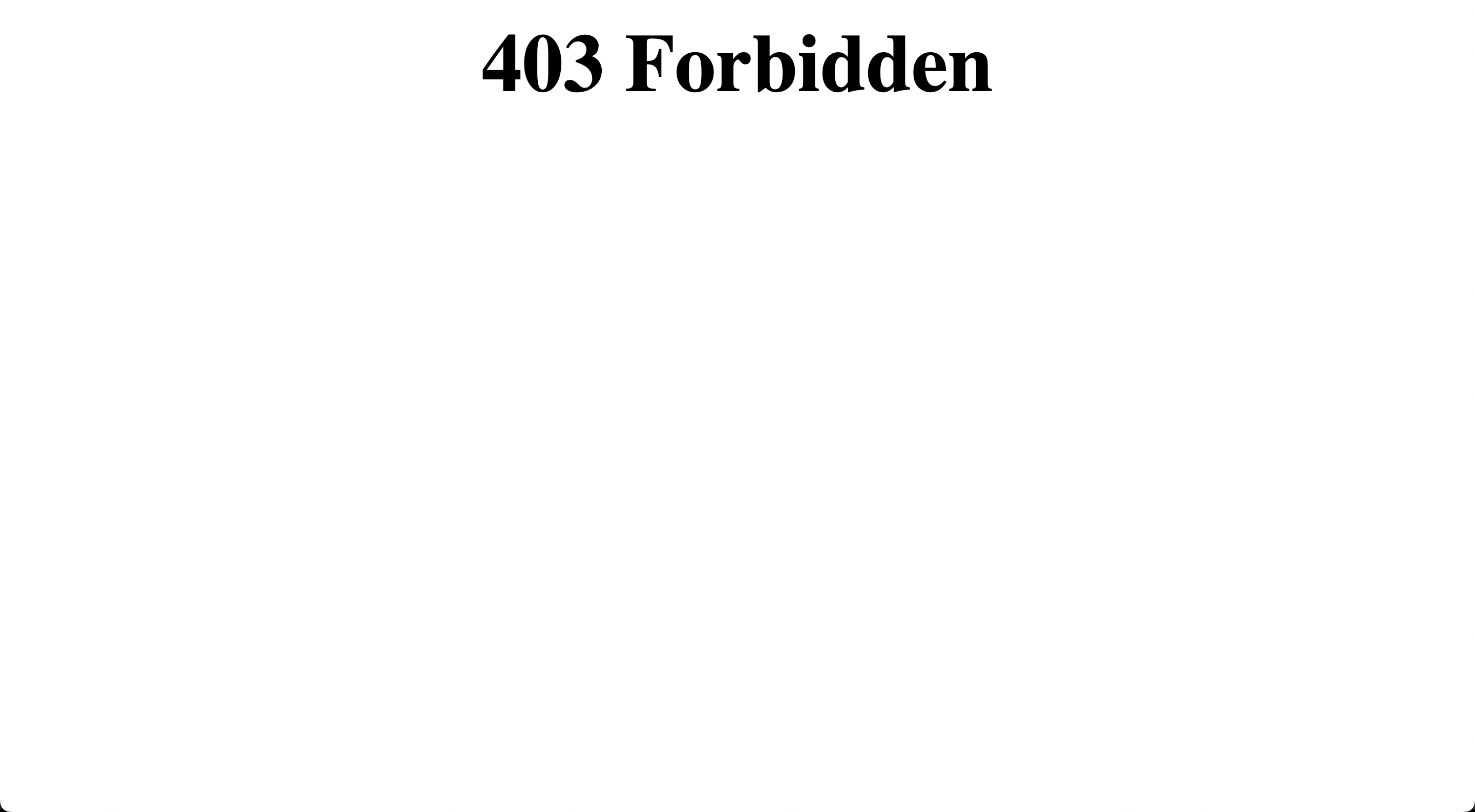 Image with error 403 forbidden