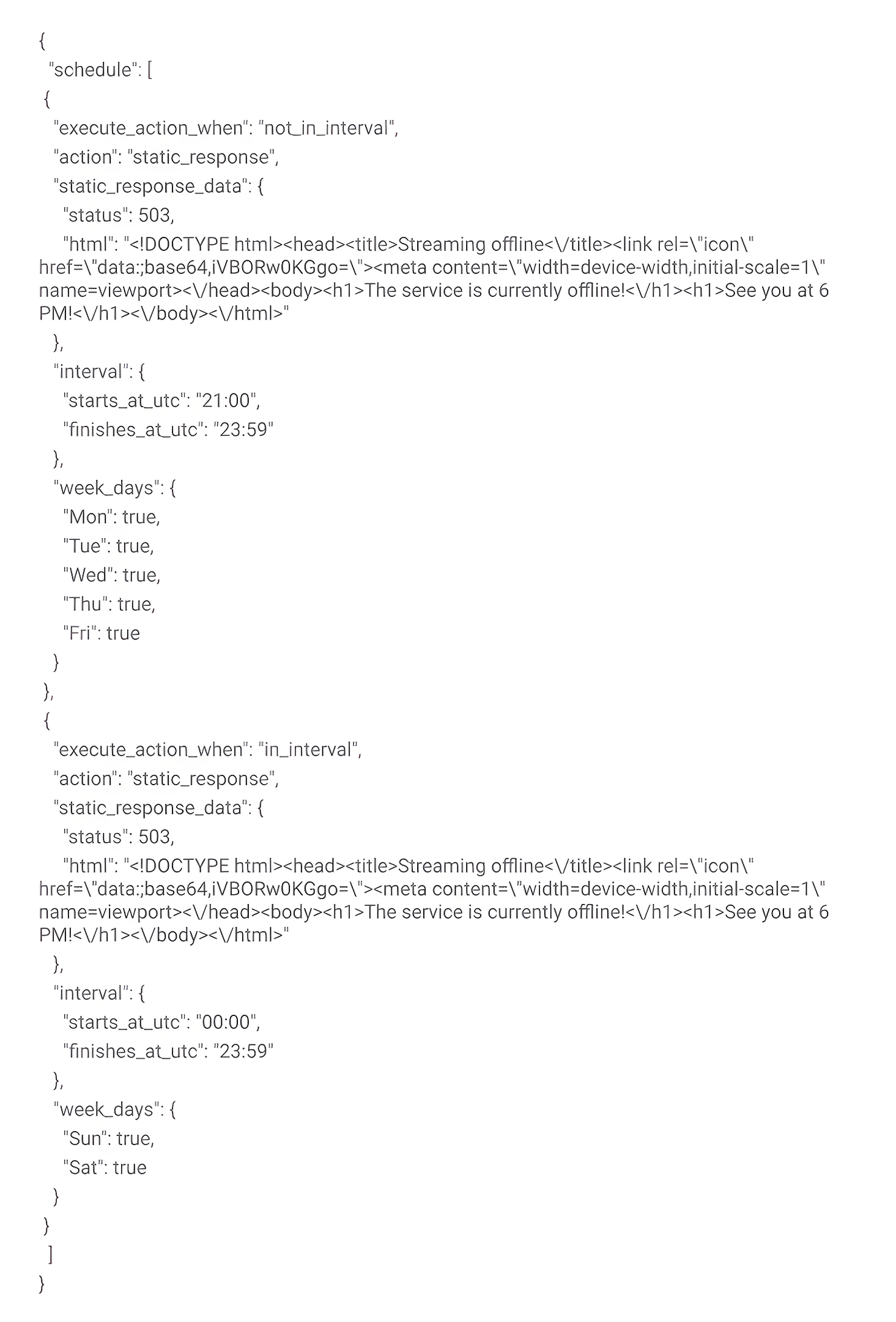 imagem showing how to control application access based on time windows