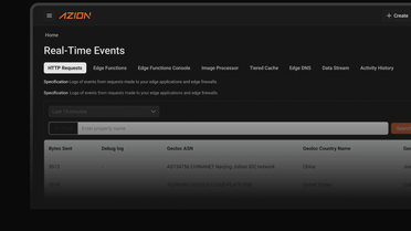 Azion Real-Time Events: Observability for Modern Apps