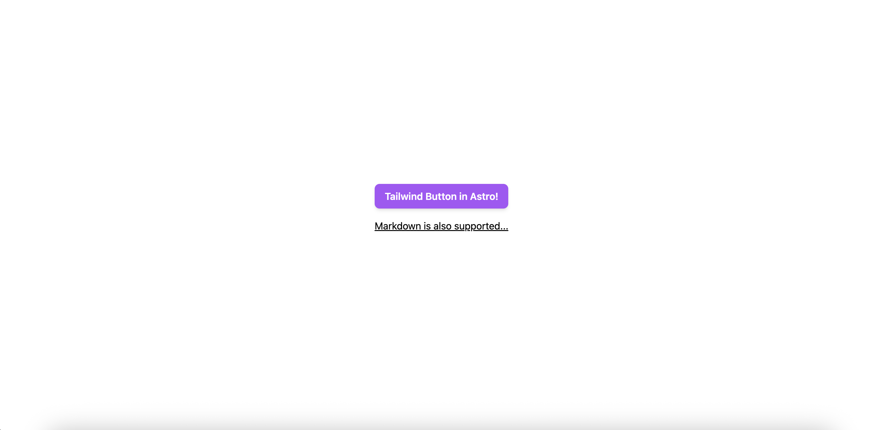Astro with tailwind css