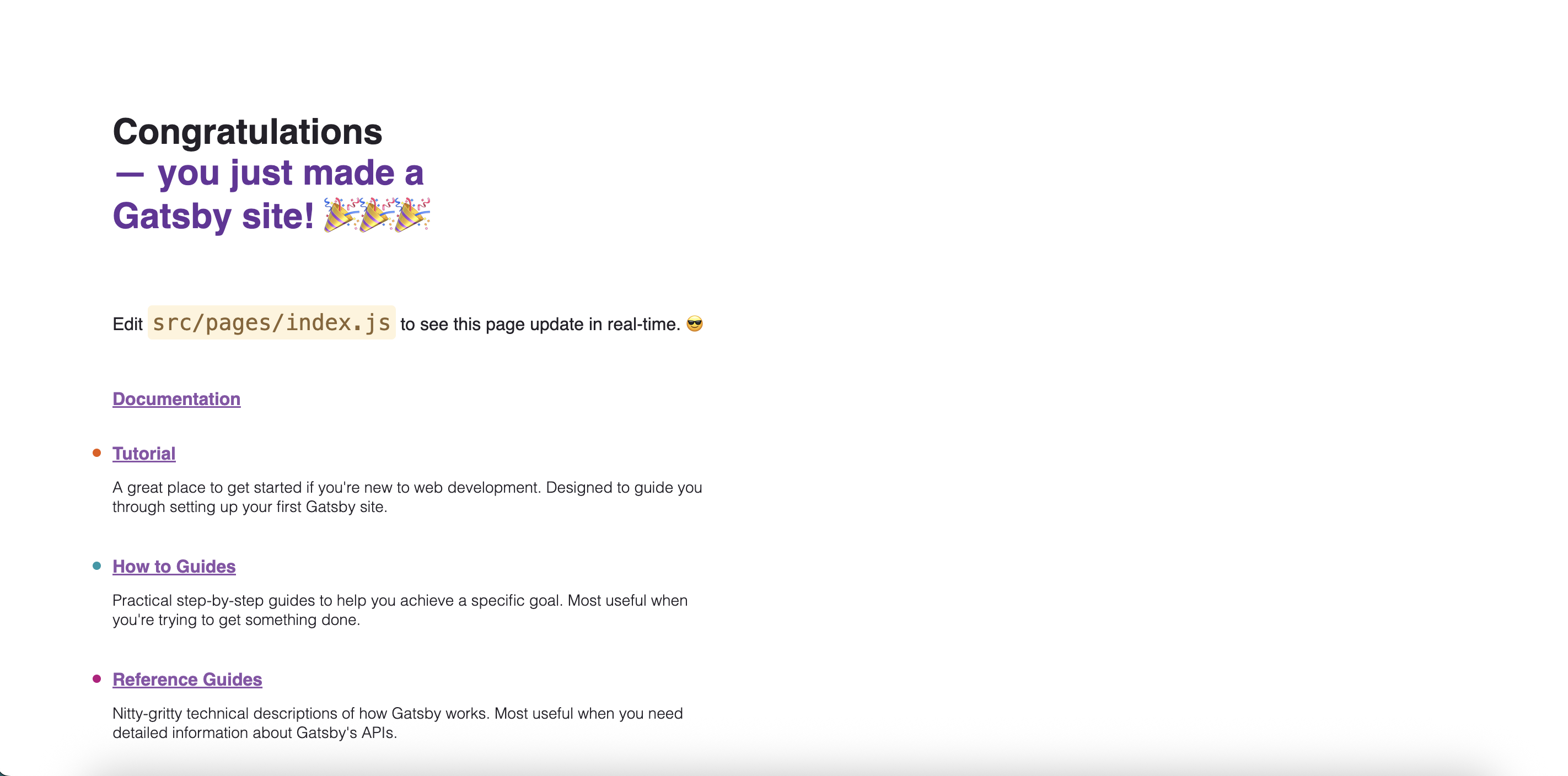 Gatsby blog starter kit template