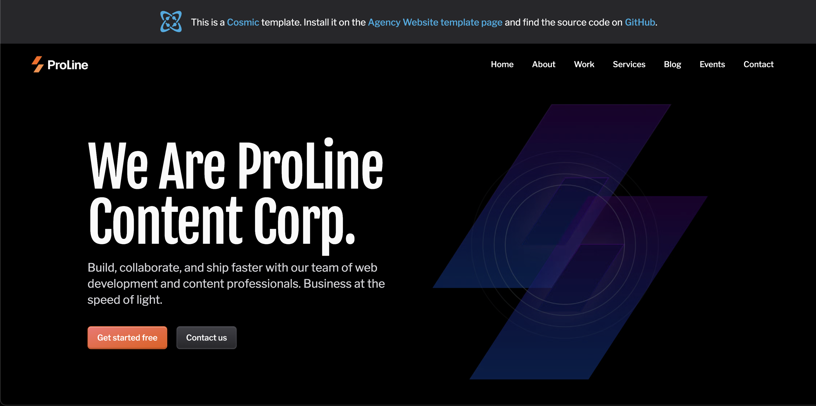 Cosmic agency