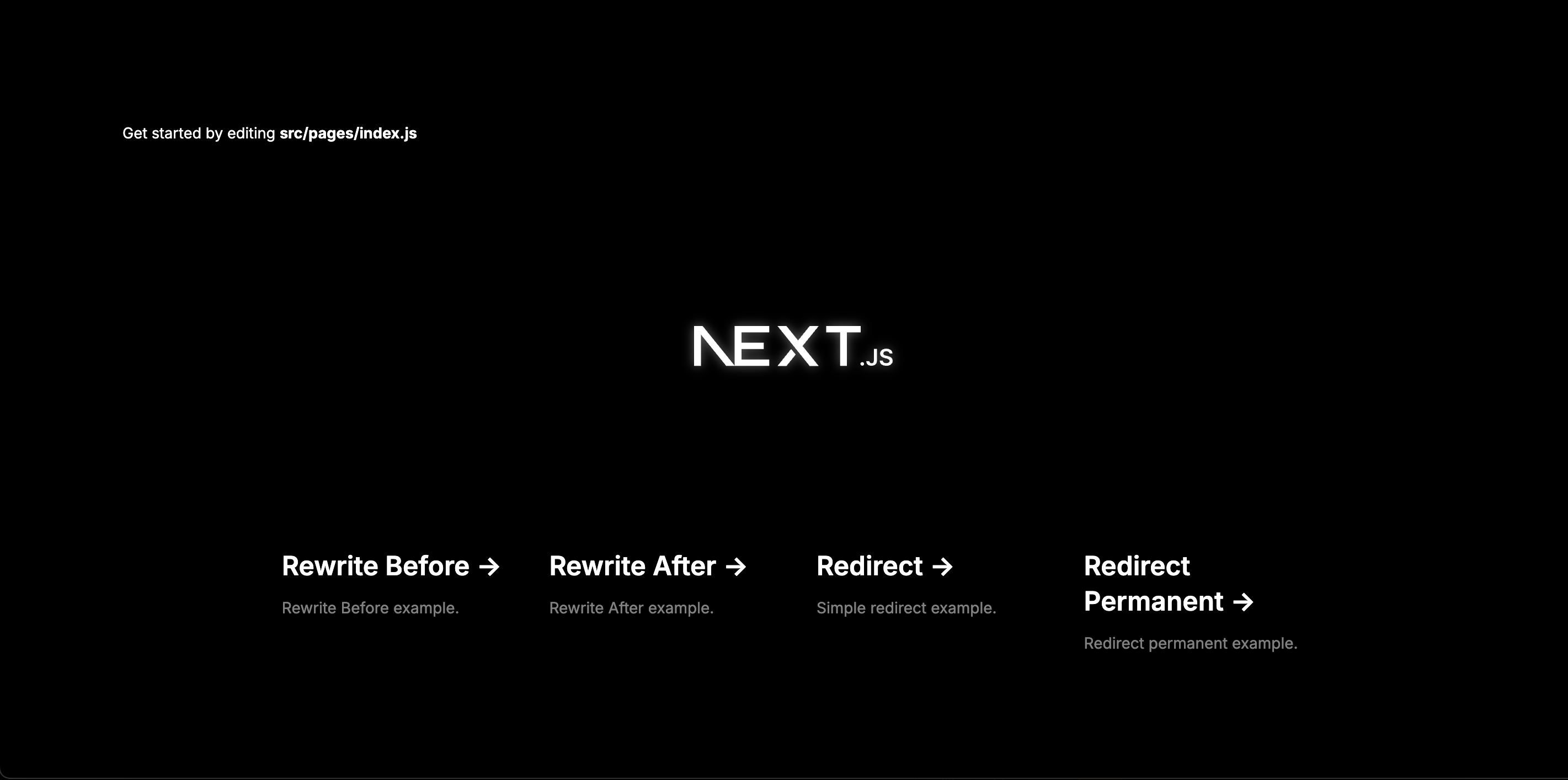 Next js app configurations template