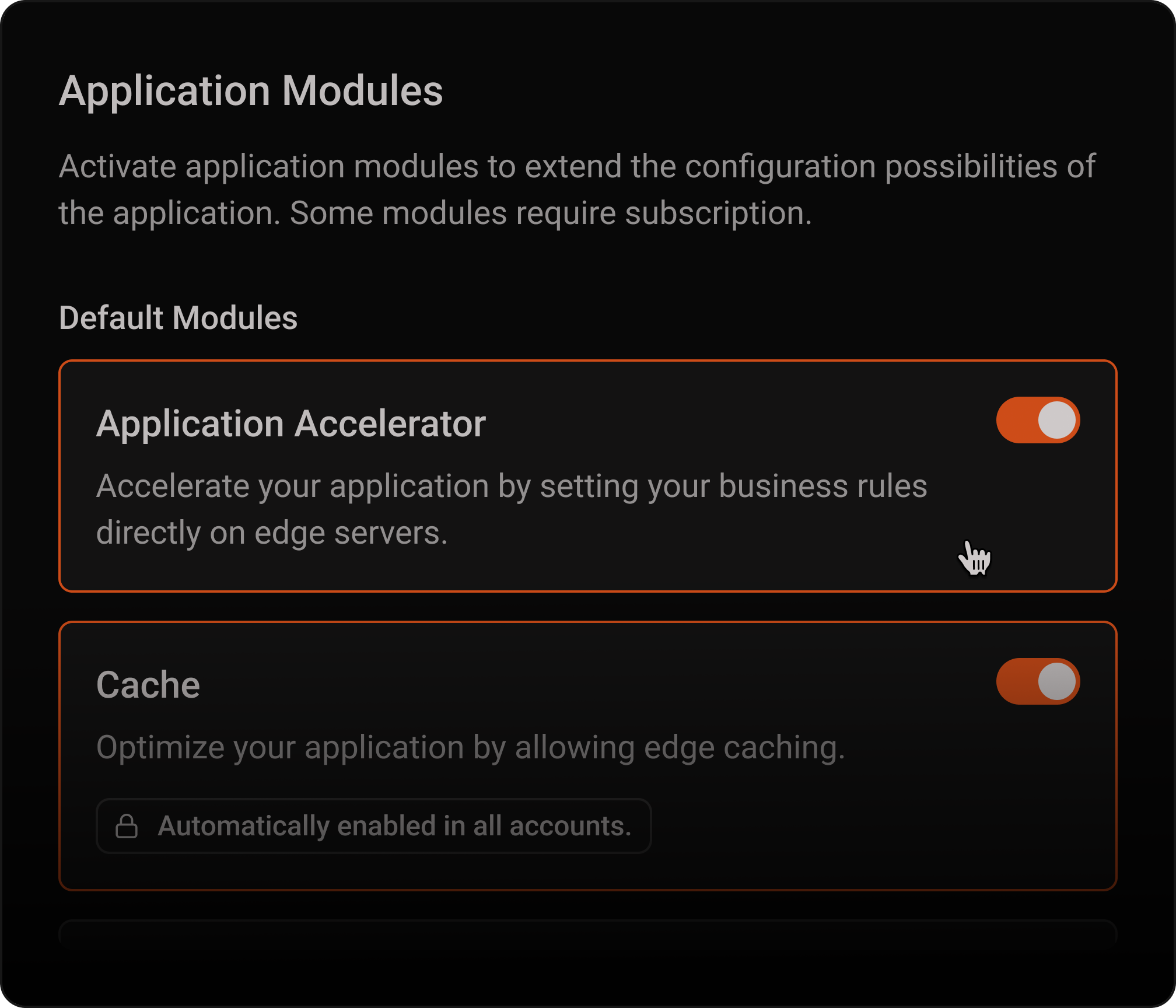 Aceleração de API e aplicações para cargas de trabalho transacionais