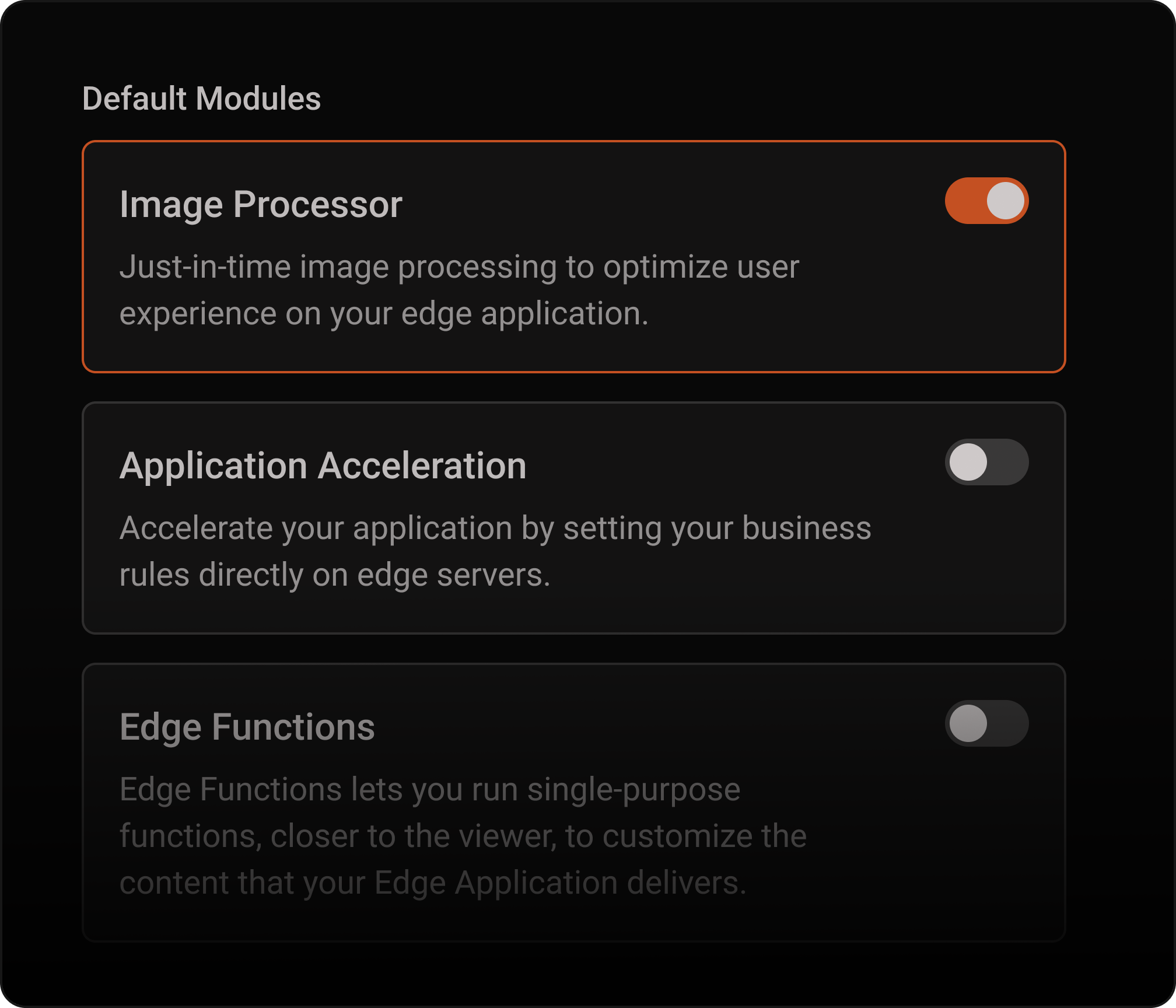 Ativação e configuração de processamento de imagens sob demanda.