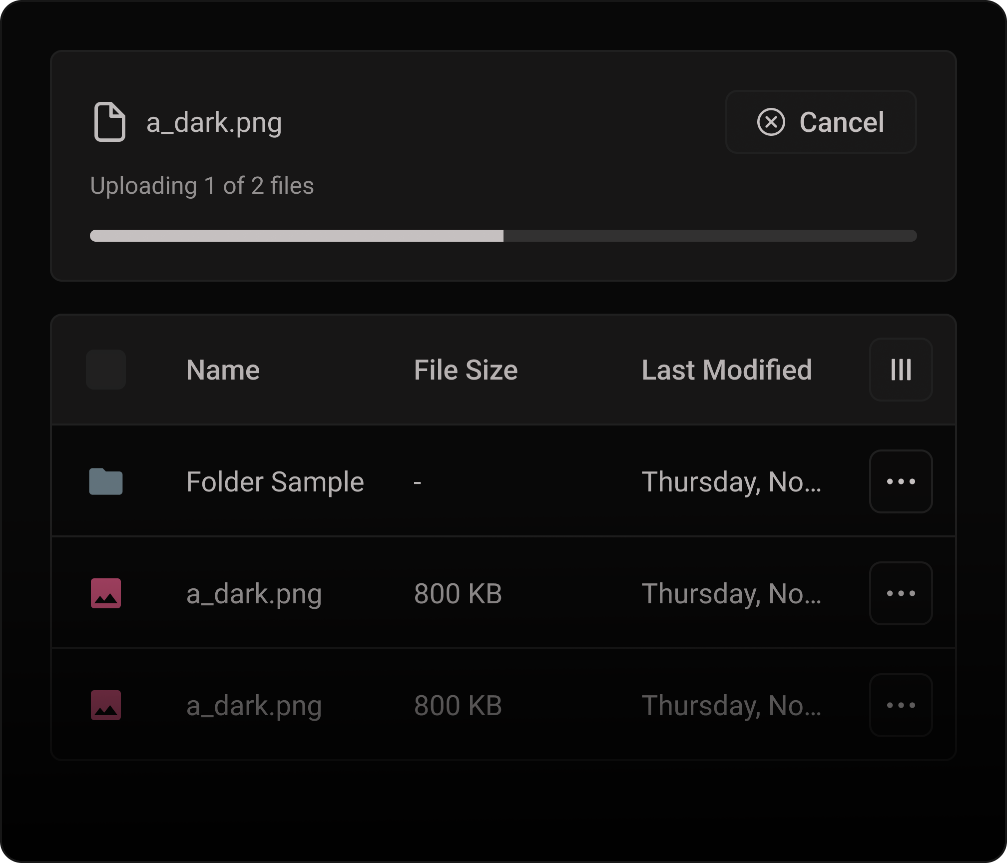 Operaciones de almacenamiento con protocolo dual y funcionalidad en capas.