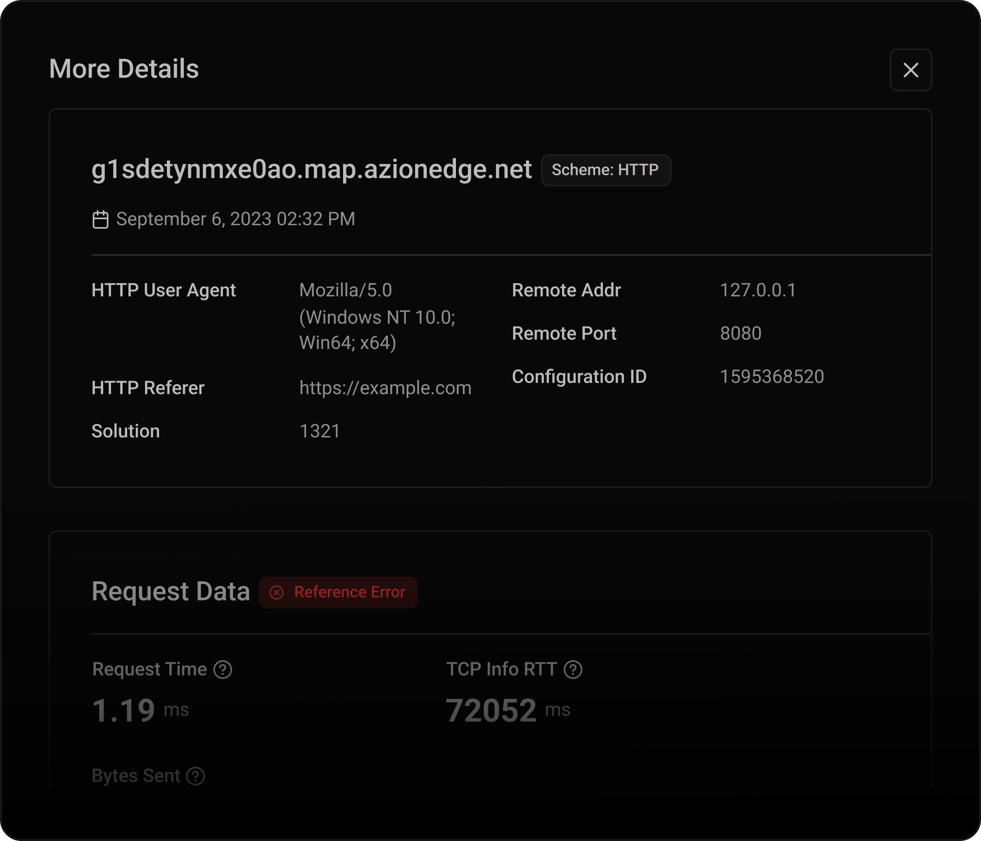 Interfaz de eventos en tiempo real mostrando funcionalidad de filtrado de datos y búsqueda con tablas de eventos