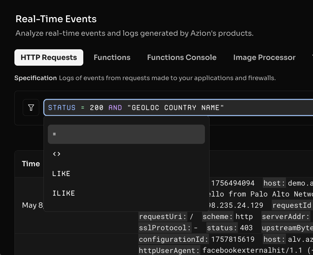 Integration logos for GraphQL and Grafana showing API connectivity and analytics platform integration.
