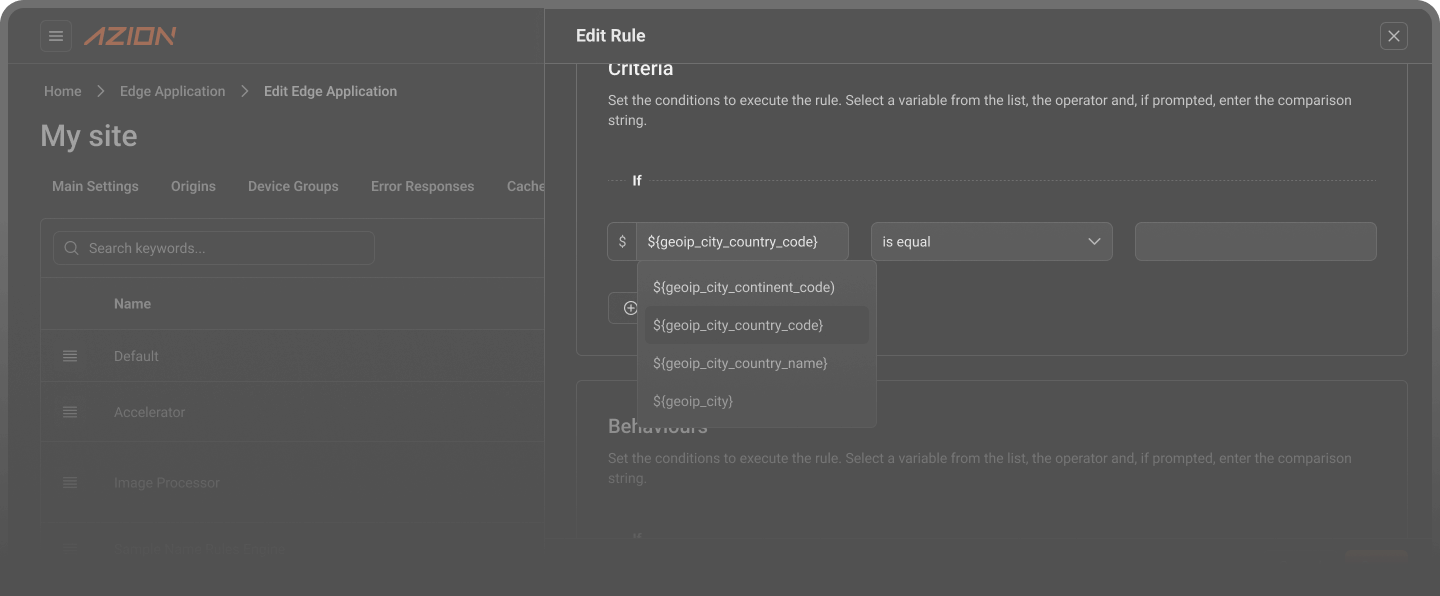 Speed up the performance of your applications and APIs with protocol optimizations and advanced caching rules.