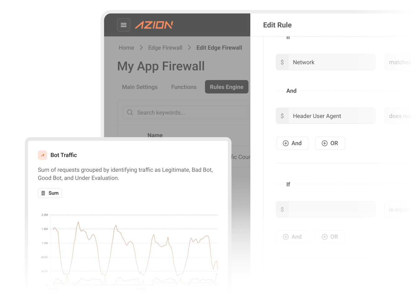 Azion's Edge Services solution panel illustrates the retail solution