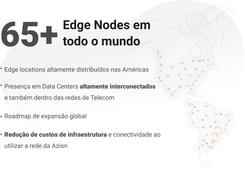 65+ Edge Nodes em todo o mundo