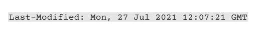 Imagem with Last-Modified header