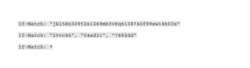Image with if-match header
